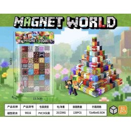 KLOCKI MAGNETYCZNE 81PCS MINECRAFT