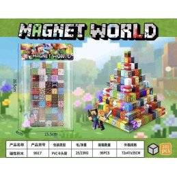 KLOCKI MAGNETYCZNE 101PCS MINECRAFT
