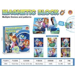 KLOCKI MAGNETYCZNE 25PCS ZOOTOPIA