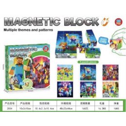 KLOCKI MAGNETYCZNE 25PCS MINECRAFT