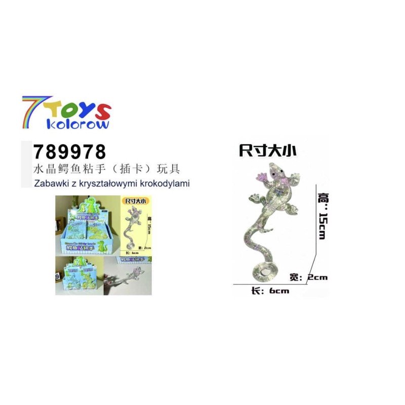 ZABAWKI Z KRYSZTAŁOWYMI KROKODYLAMI