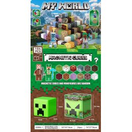 KLOCKI MAGNETYCZNE 104PCS MY WORLD MINECRAFT