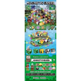 KLOCKI MAGNETYCZNE 120PCS MINECRAFT MY WORLD