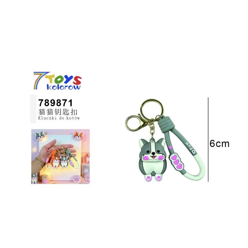 BRELOK GUMOWE PIESEK