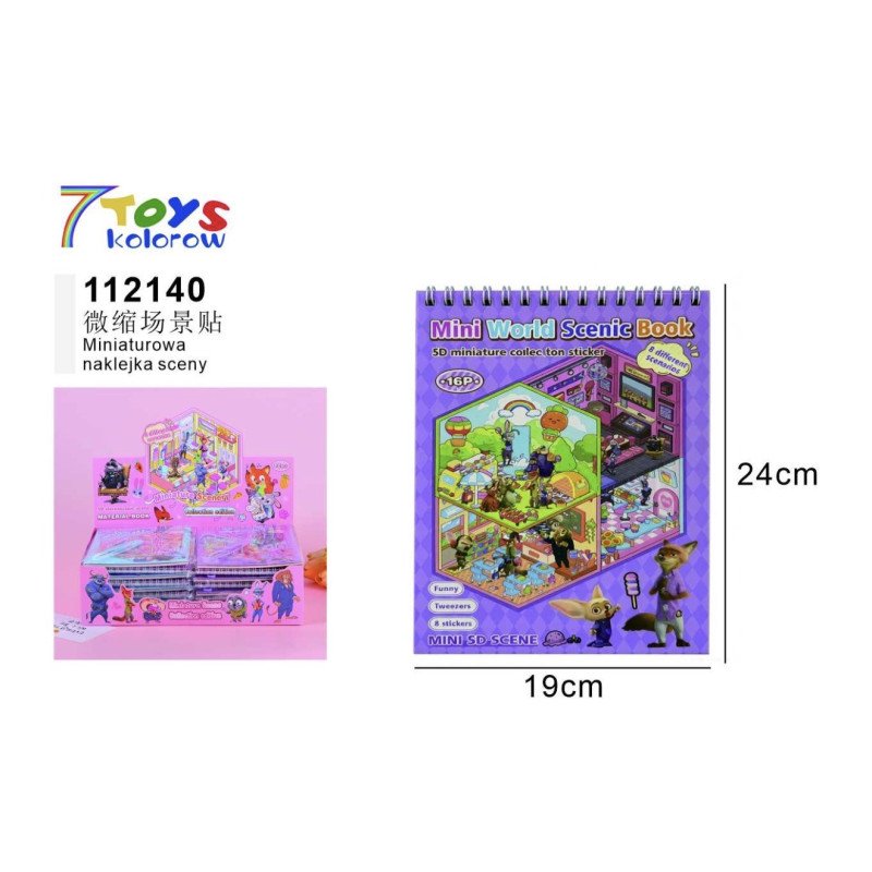 KSIĄŻKA Z NAKLEJKAMI ZOOTOPIA