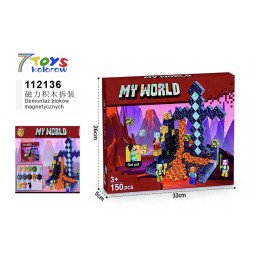 KLOCKI MAGNETYCZNE 150PCS MY WORLD MINECRAFT
