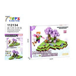 KLOCKI MAGNETYCZNE 134PCS MY WORLD MINECRAFT