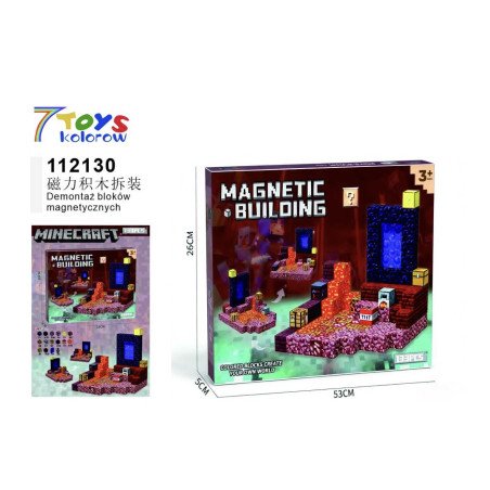 KLOCKI MAGNETYCZNE 133PCS MY WORLD MINECRAFT