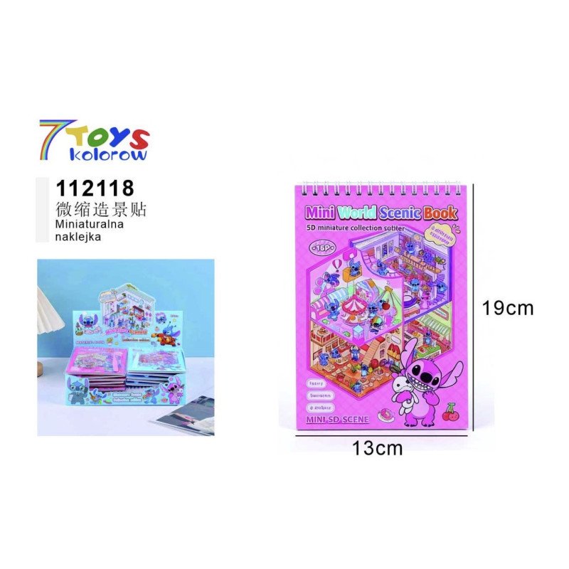 KSIĄŻKA Z NAKLEJKAMI STITCH