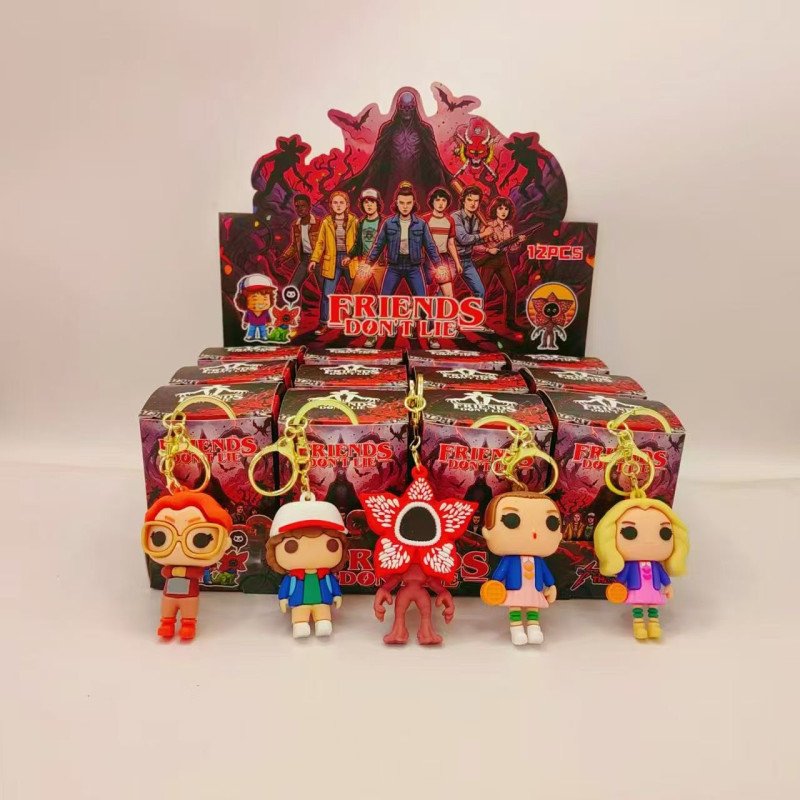 BRELOK GUMOWE STRANGER THINGS W PUDEŁKO