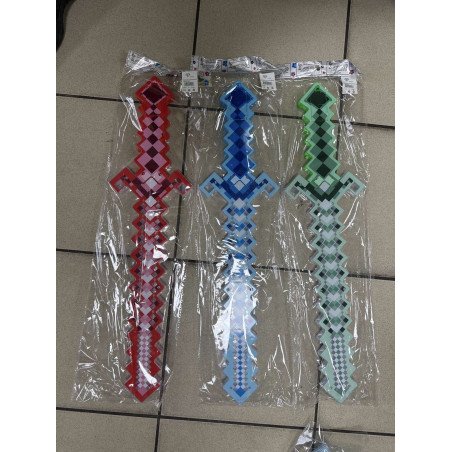 MIECZ ŚWIETLNY PIXEL MINECRAFT Z DŹWIEKIEM