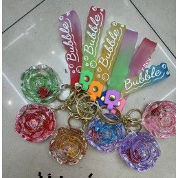 BRELOK DO KLUCZY RÓŻA