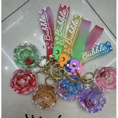 BRELOK DO KLUCZY RÓŻA