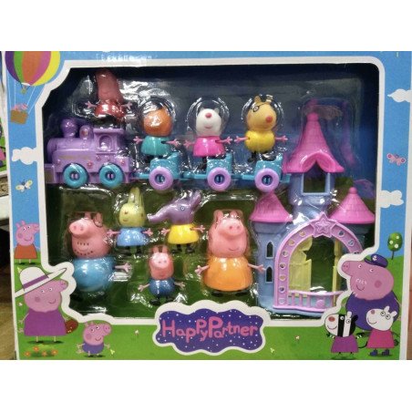 DUŻE ZESTAW ŚWINKA PEPPA FIGUREK