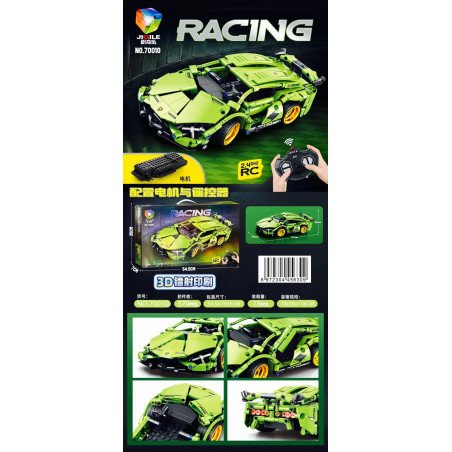 KLOCKI SAMOCHÓD RACING ZDALNIE STEROWANIE