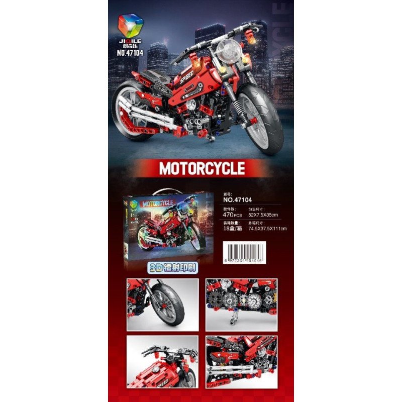 KLOCKI 47104 470PCS MOTORCYCLR
