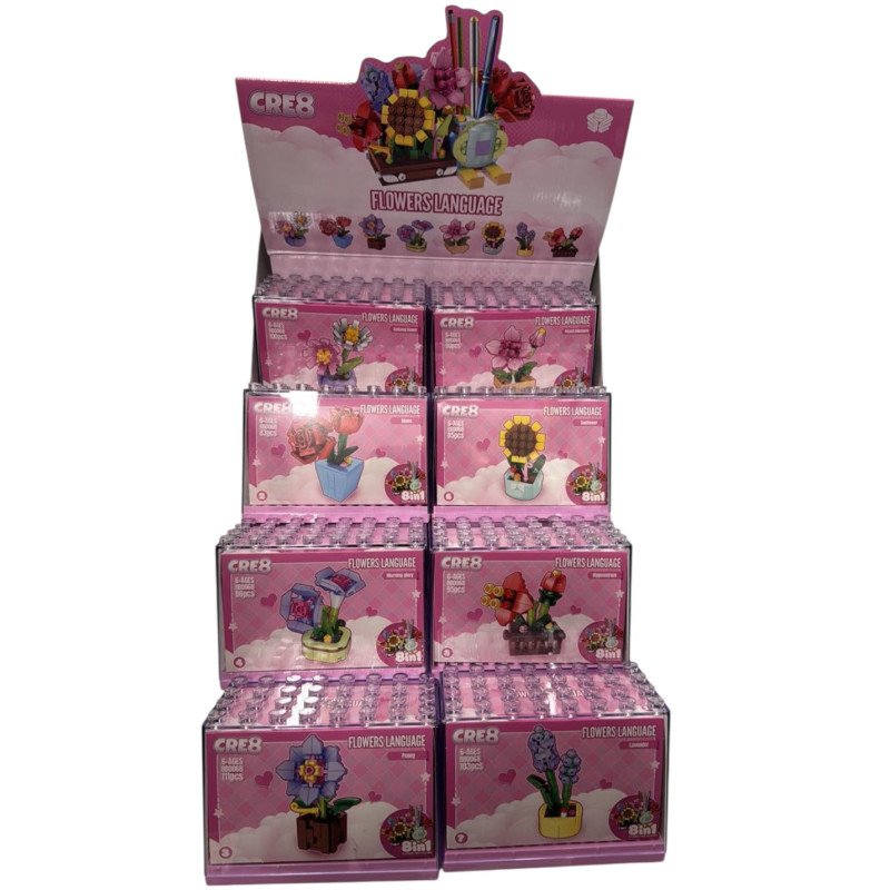 KLOCKI KWIATY FLOWERS LANGUAGE