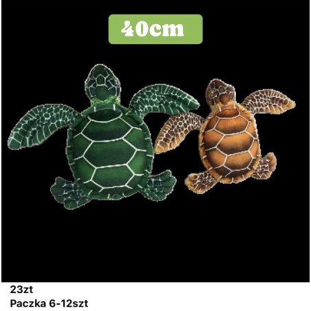 PLUSZAK MASKOTKA ŻÓŁW 40CM