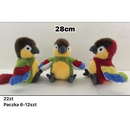 PLUSZAK MASKOTKA ARA 28CM