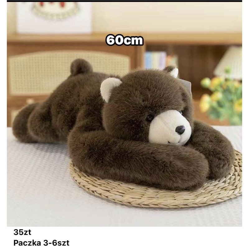 PLUSZAK MASKOTKA LEŻĄCA MIŚ 60CM