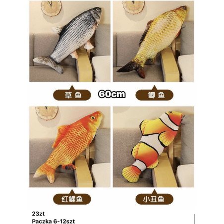 PODUSZKA W KSZTAŁCIE RYBY 80CM