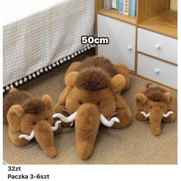 PLUSZOWA MASKOTKA LEŻĄCA SŁOŃ 50CM