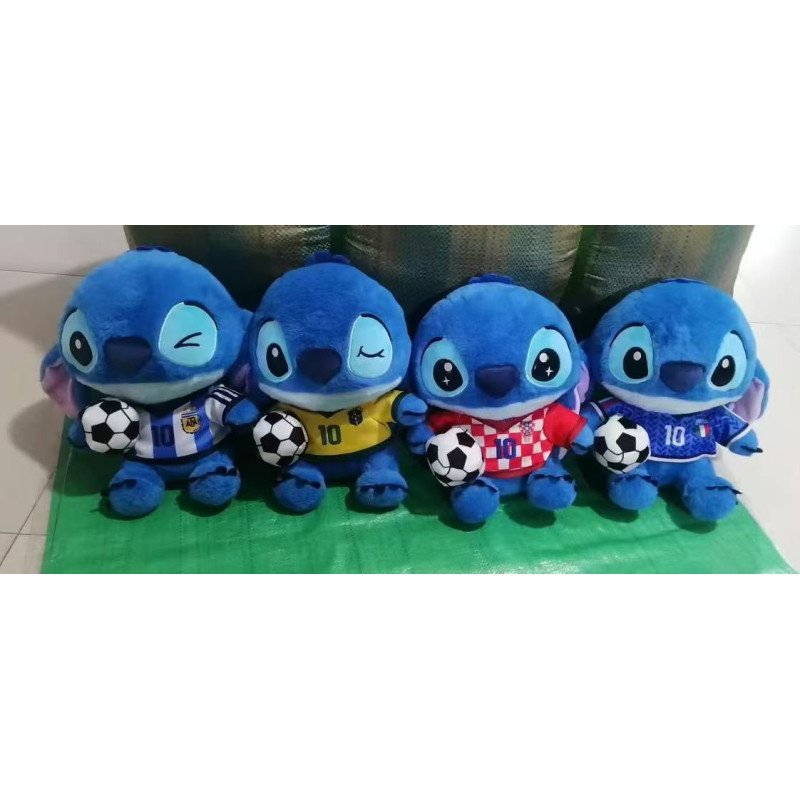 PLUSZAK MASKOTKA STITCH Z PIŁKĄ 25CM