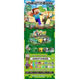 KLOCKI MAGNETYCZNE 120PCS MINECRAFT