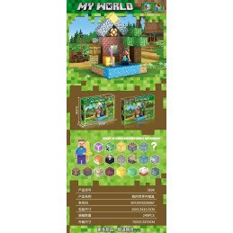 KLOCKI MAGNETYCZNE 45PCS MY WORLD MINECRAFT