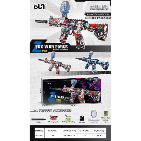 PISTOLET ELETRYCZNY NA KULKI ŻELOWE