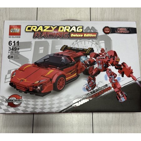 KLOCKI 611 349PCS+ CRAZY DRAG RACING