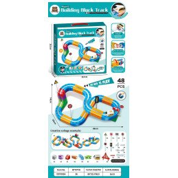 KLOCKI 48PCS BUILDING BLOCK TRACK DIY