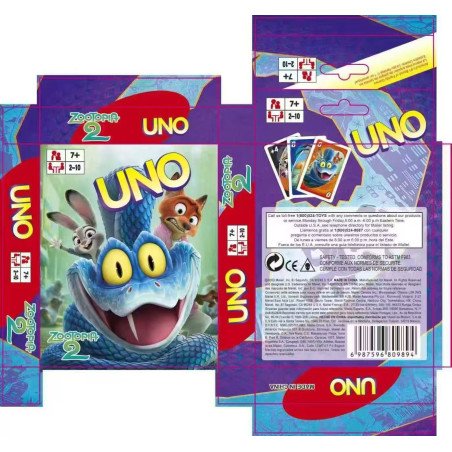 KARTY UNO ZOOTOPIA
