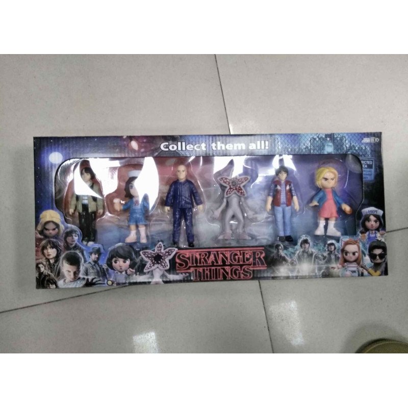 ZESTAW 6SZT FIGURKI STRANGER THINGS