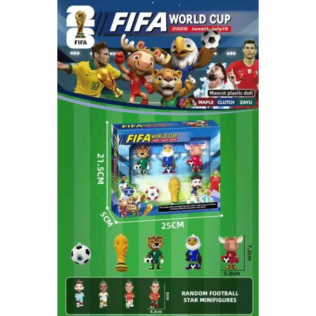 ZESTAW 6SZT FIGURKI FIFA WORLD CUP 2026