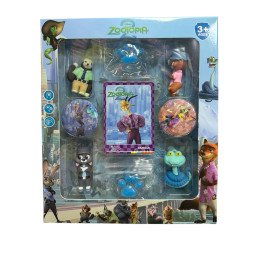 ZESTAW 8SZT FIGURKI + KARTA ZOOTOPIA 2