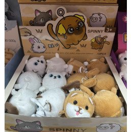 BRELOK PLUSZAK SPINNY PIES, KOTY