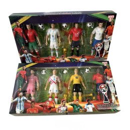 ZESTAW 4SZT FIGURKI PIŁKARSKIEJ