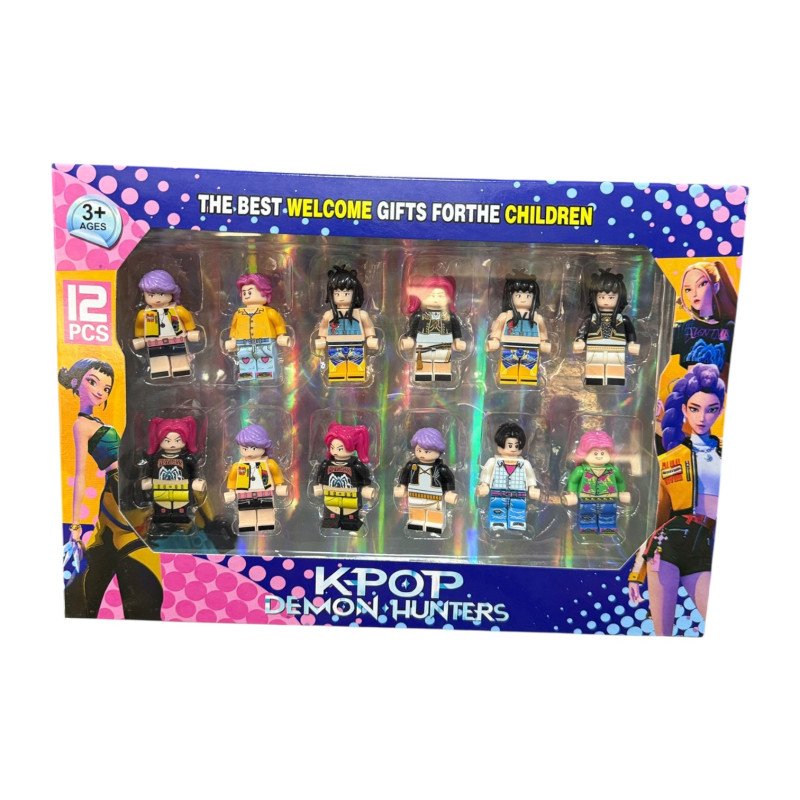 ZESTAW 12SZT FIGURKI K-POP DEMON HUNTERS
