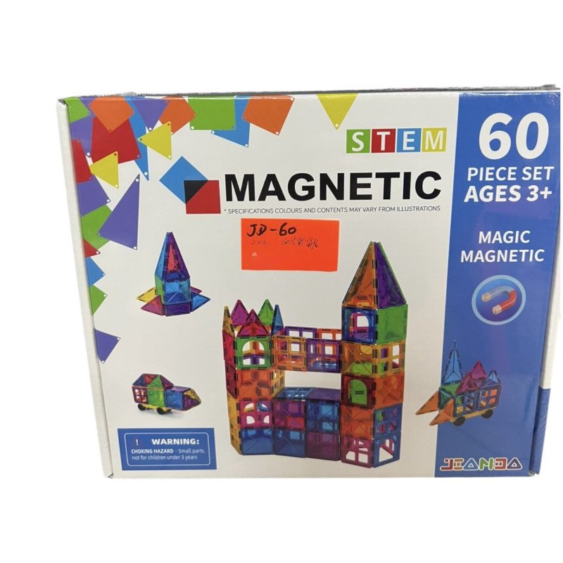 KLOCKI MAGNETYCZNE 60PCS STEM