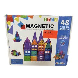 KLOCKI MAGNETYCZNE 48PCS STEM