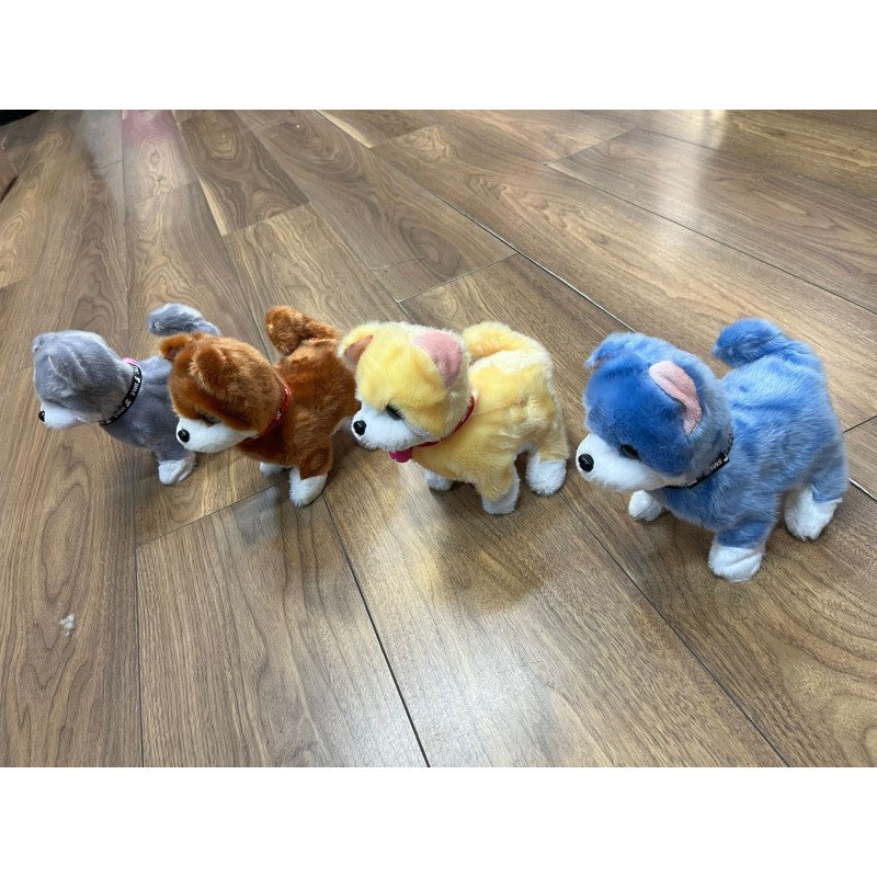 MASKOTKA CHODZĄCY SZCZEKAJĄCY PIESEK NA BATERIE