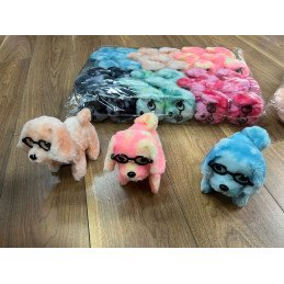 MASKOTKA CHODZĄCY SZCZEKAJĄCY PIESEK NA BATERIE