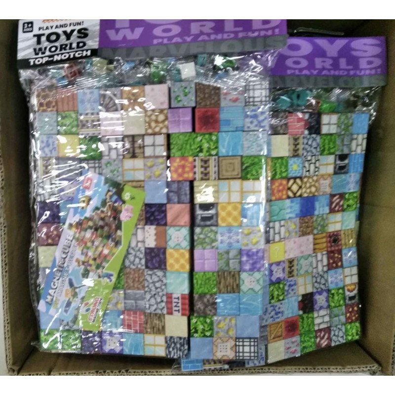 KLOCKI MAGNETYCZNE 120PCS MY WORLD MINECRAFT