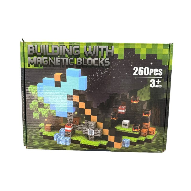 KLOCKI MAGNETYCZNE 260PCS MY WORLD MINECRAFT