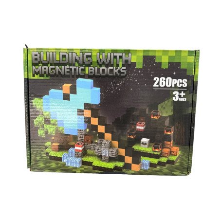 KLOCKI MAGNETYCZNE 260PCS MY WORLD MINECRAFT