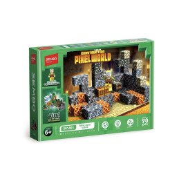 KLOCKI MAGNETYCZNE 90PCS CONSTRUCTION PIXEL WORLD