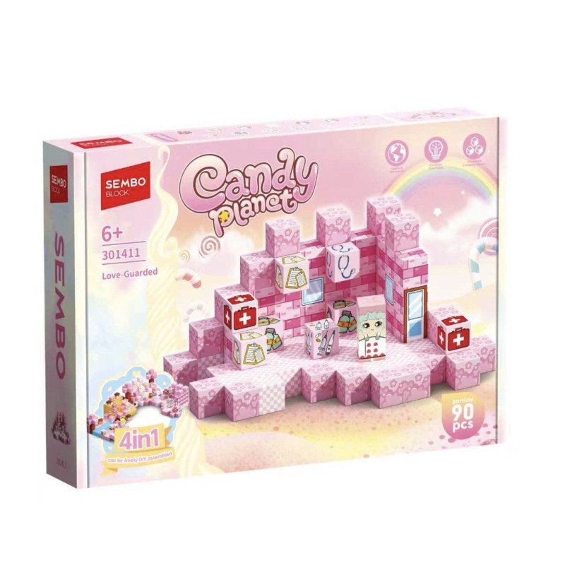 KLOCKI MAGNETYCZNE 90PCS CANDY PLANET