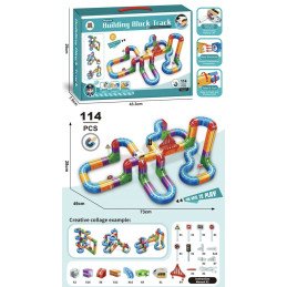 KLOCKI MAGNETIC BUILDING BLOCK TRACK 114PCS