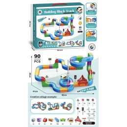 KLOCKI MAGNETIC BUILDING BLOCK TRACK 90PCS